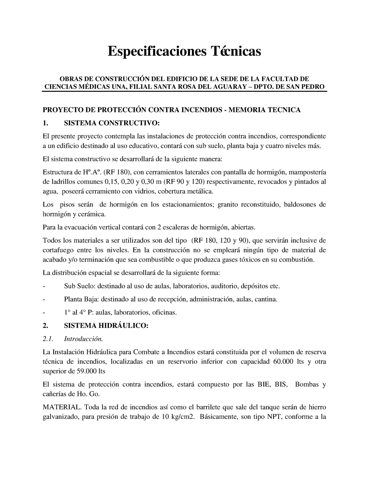 Especificaciones T Cnicas Santa Rosa 1438954173317 - Especificaciones ...