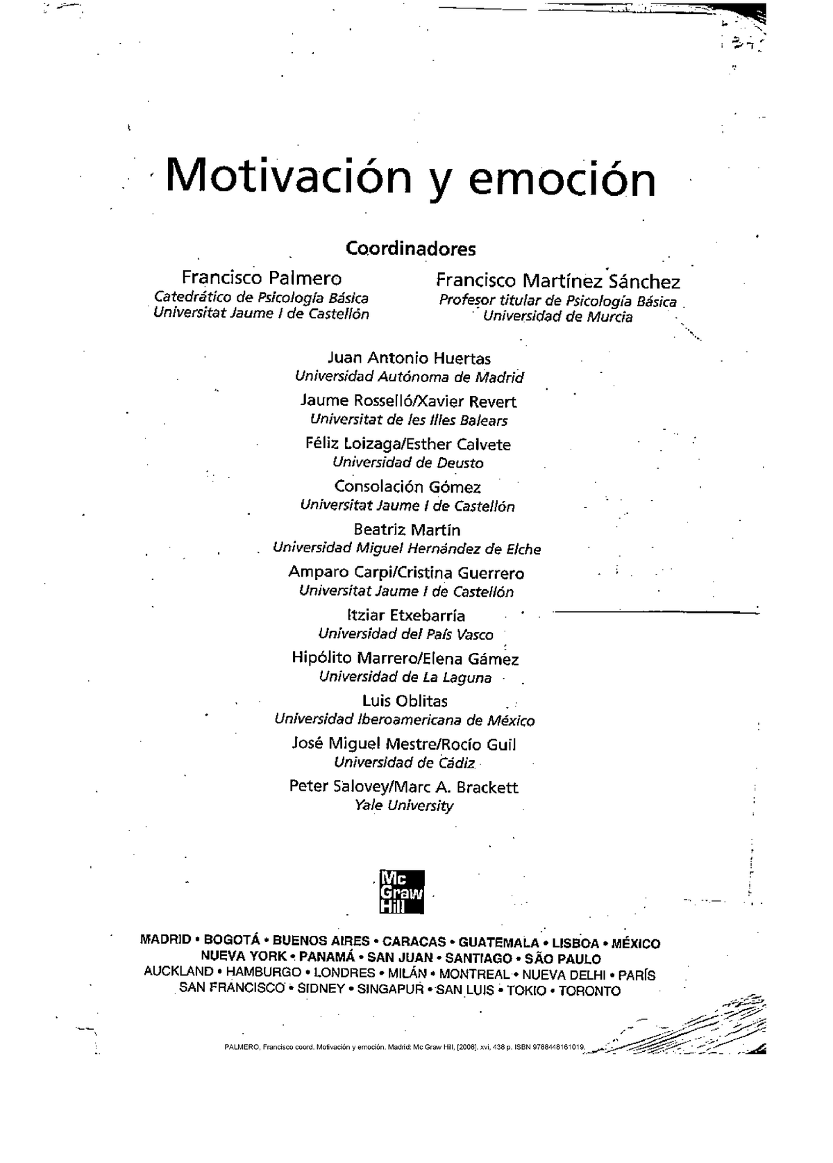 Motivación Y Emoción Capítulo 7 Francisco Palmero - Comportamiento De ...