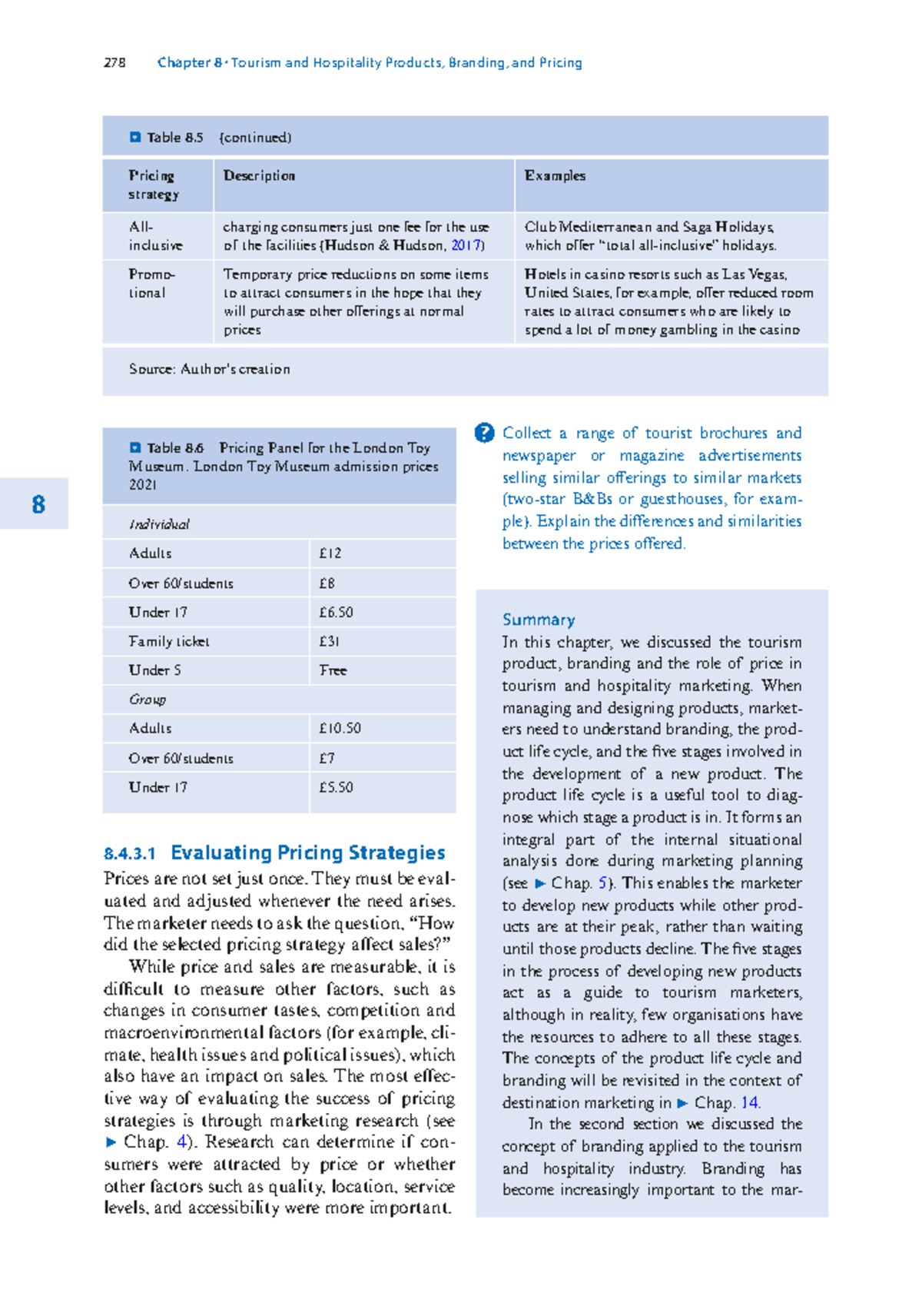 Marketing Tourism And Hospitality Concepts And Cases 98 - 278 8 8.4.3 ...