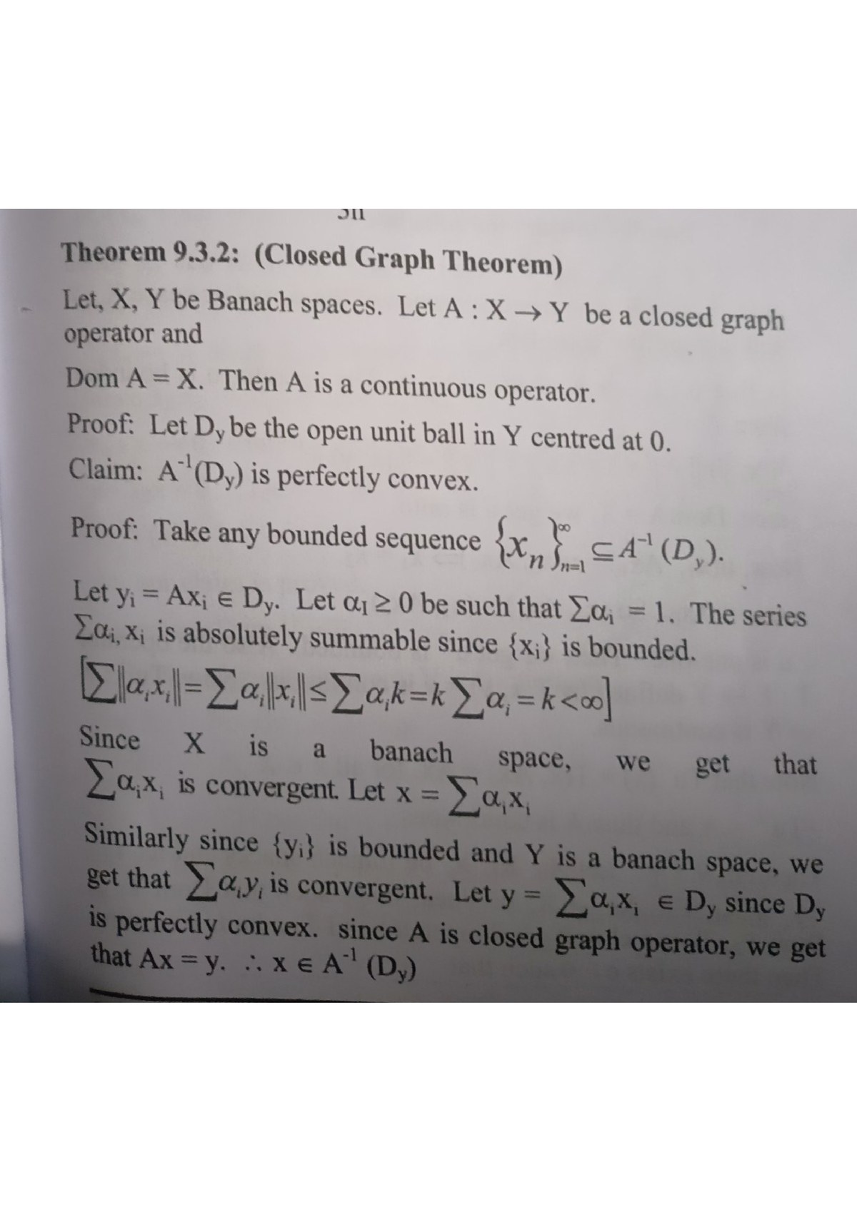 Closed graph theorem and example in advanced functionsal analysis