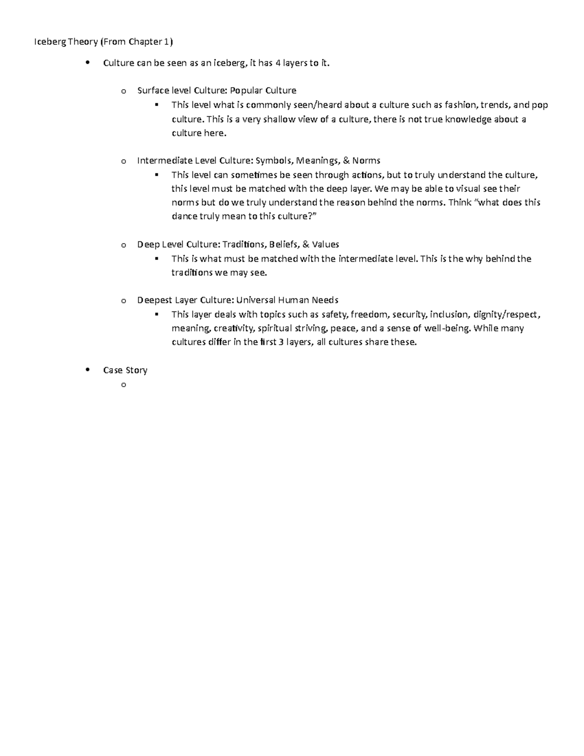 Communications 311 - Chapter 2 Readings - Iceberg Theory (From Chapter ...