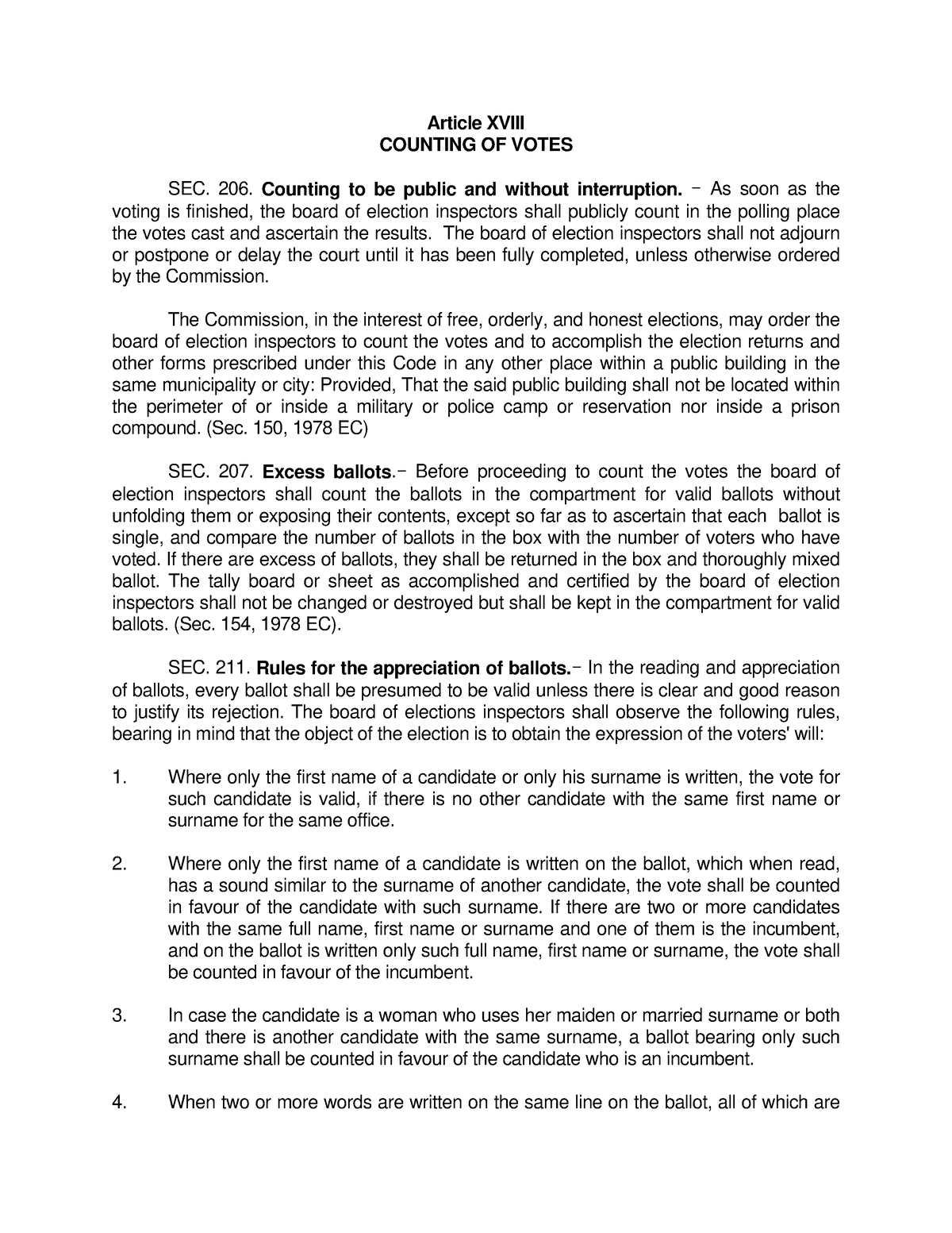 examples-of-laws-and-regulations-philippines-article-xviii-counting