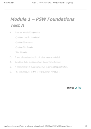 IV-3 Test - Module 2 Safety & Mobility - © N A C C 2 0 1 5 V 6 Section ...