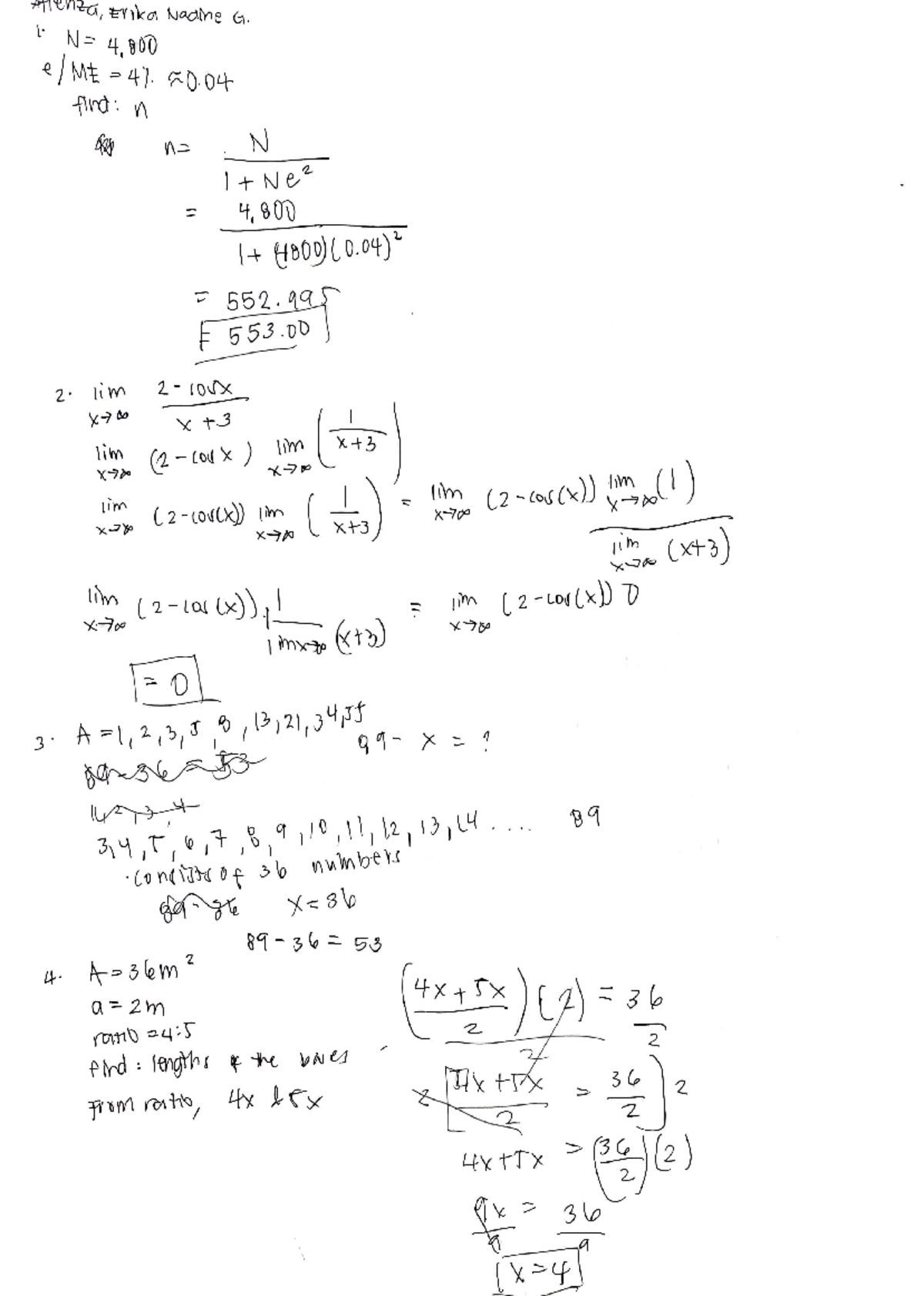 Numerical Problem Solutions - ~ 55'2. Qq F' F S- 53 .ool       , Z· Ii 