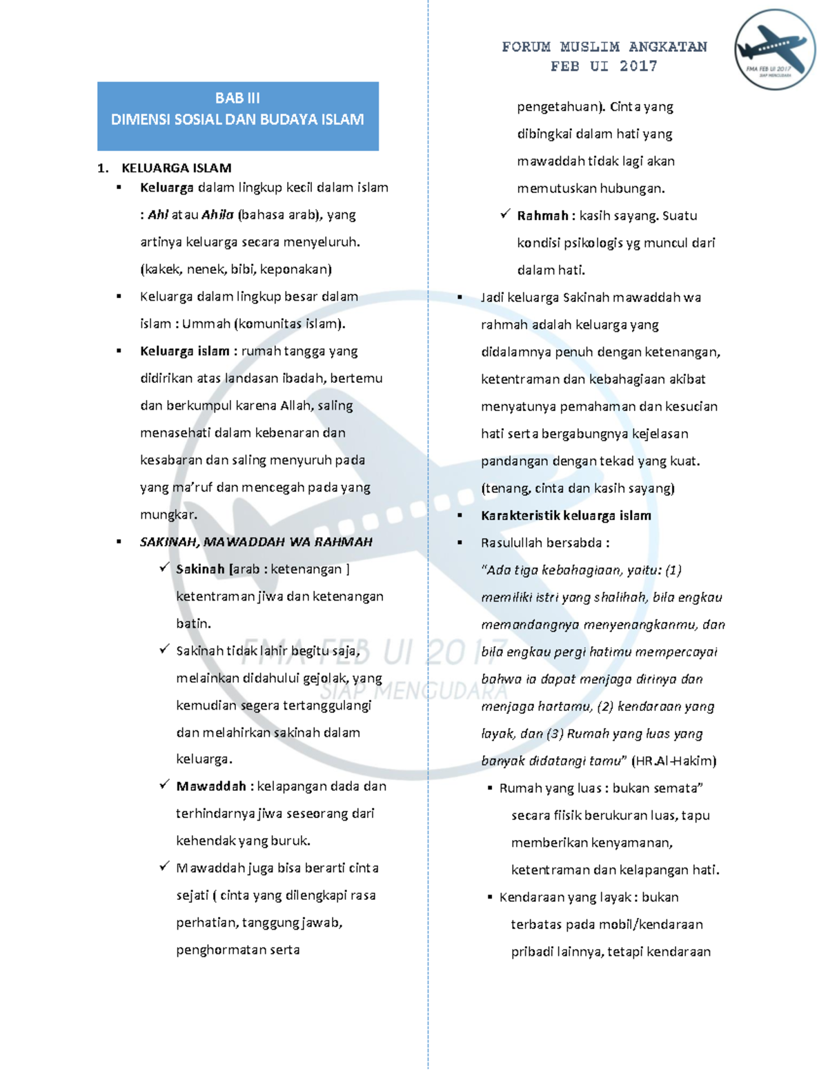Rangkuman Agama UAS - FMA FEB UI 2017 - BAB DIMENSI SOSIAL DAN BUDAYA ...