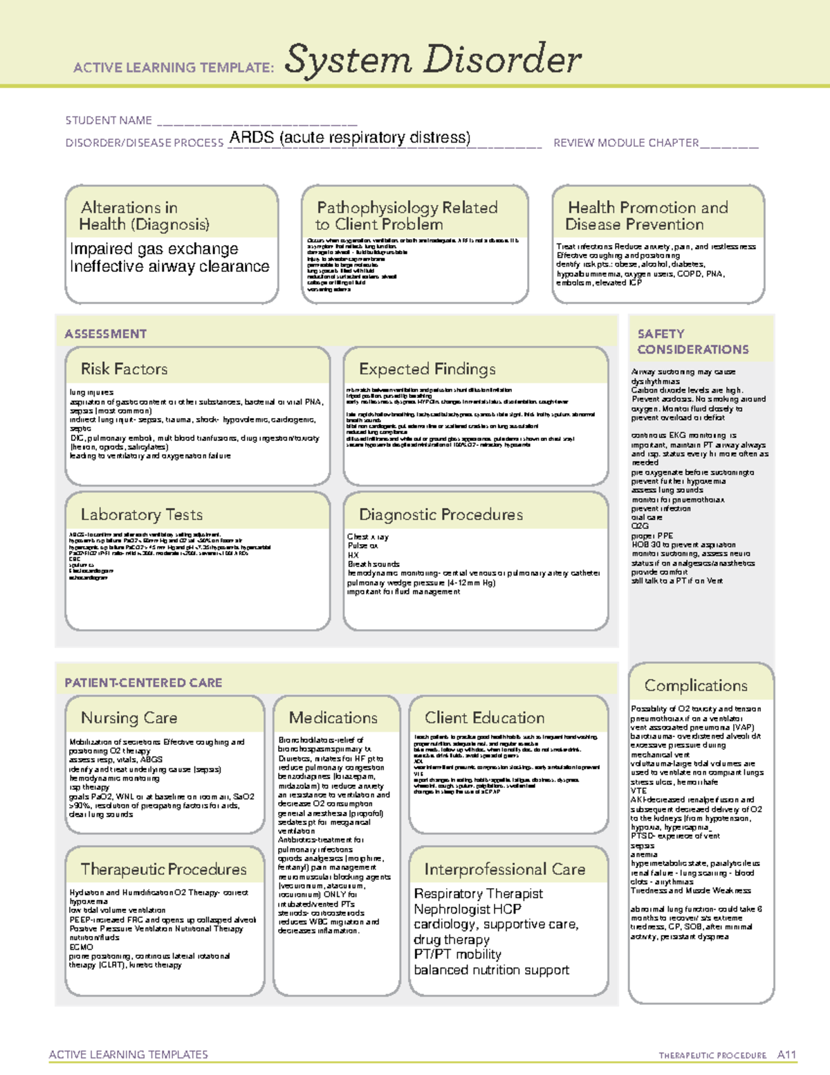 ARDS upload - ards - ACTIVE LEARNING TEMPLATES THERAPEUTIC PROCEDURE A ...