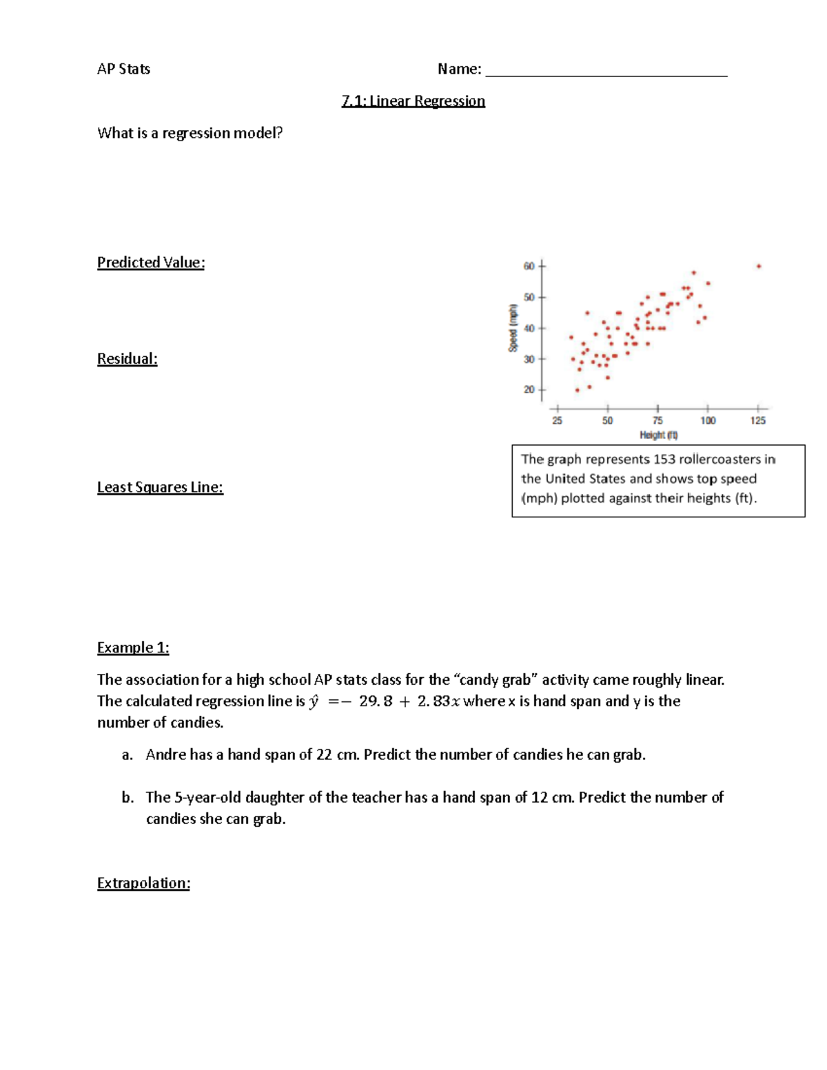 ap statistics 7.1 homework answers