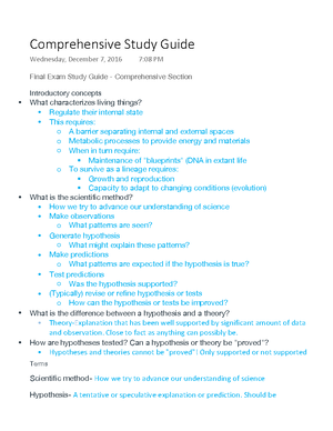Chapter 18 notes - Chapter 18: Control of Gene Expression in Bacteria 3 ...
