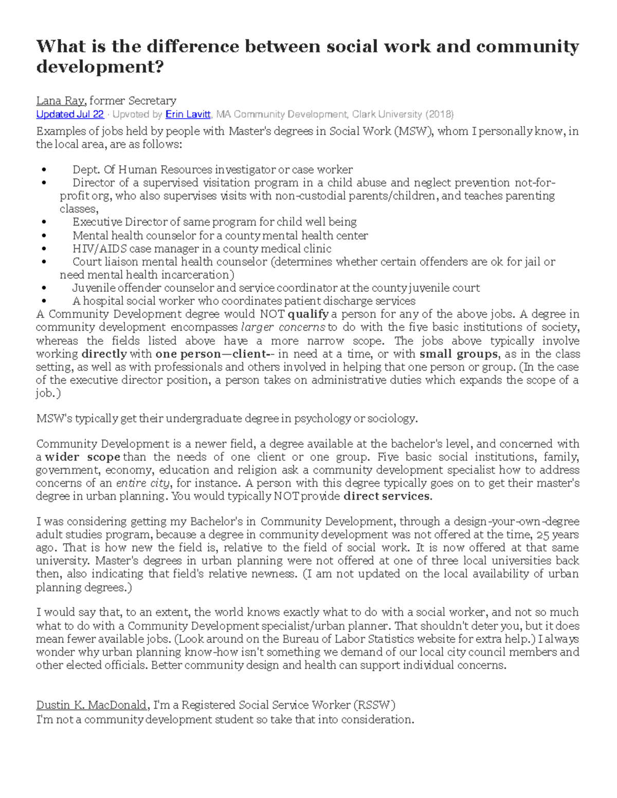 Exam 6 June 2015, questions and answers - What is the difference ...