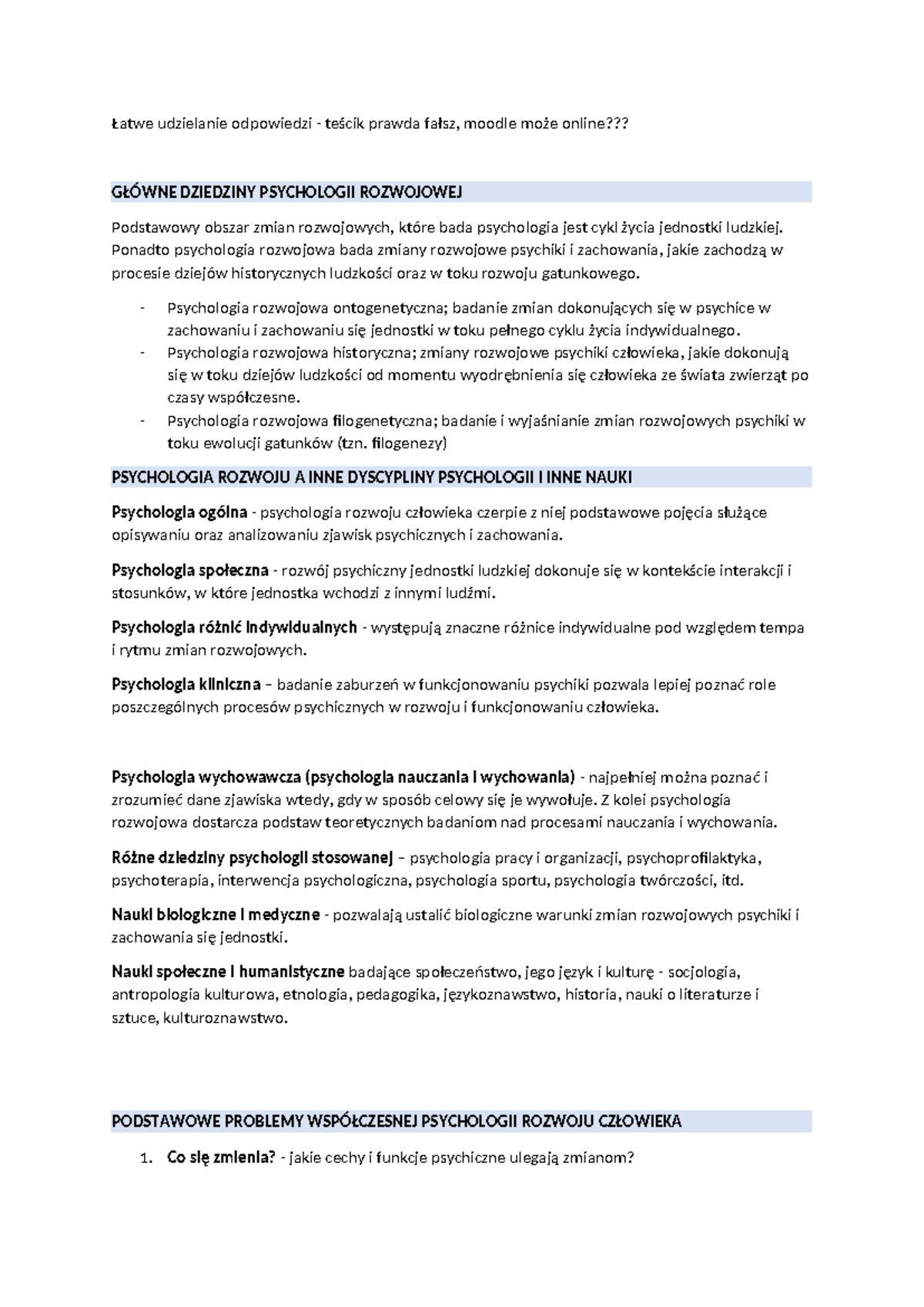 Trempała Psychologia Rozwoju Człowieka Pdf