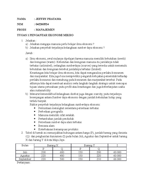 [Solved] Andi Dalam Mengkonsumsi Barang X Dan Y Memiliki Fungsi ...