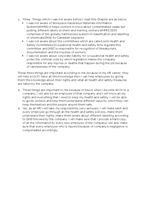 Chapter 2 Reflection Journal Submission - Three Things which I was not ...