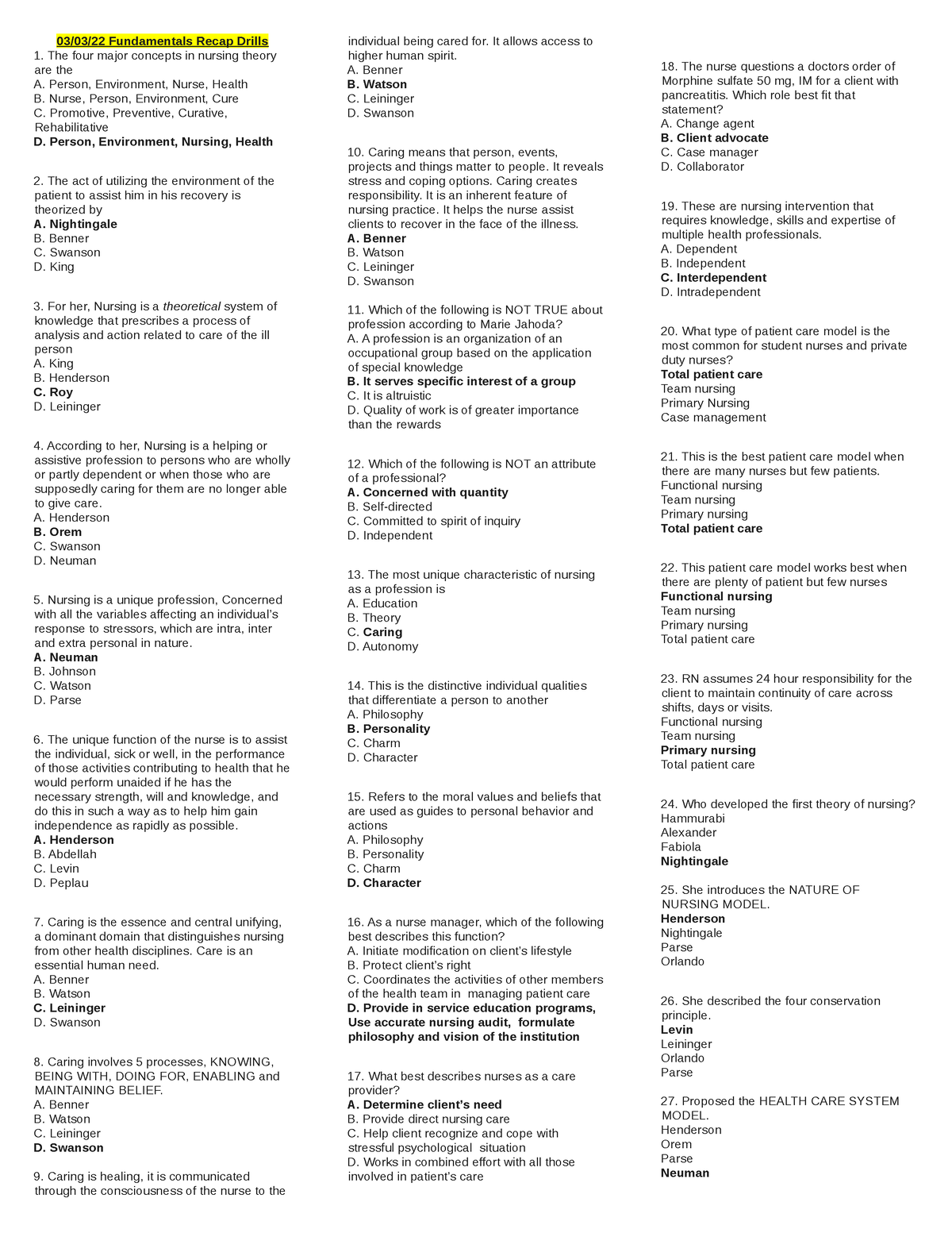 fundamentals-of-nursing-review-quizzes-03-03-22-fundamentals-recap