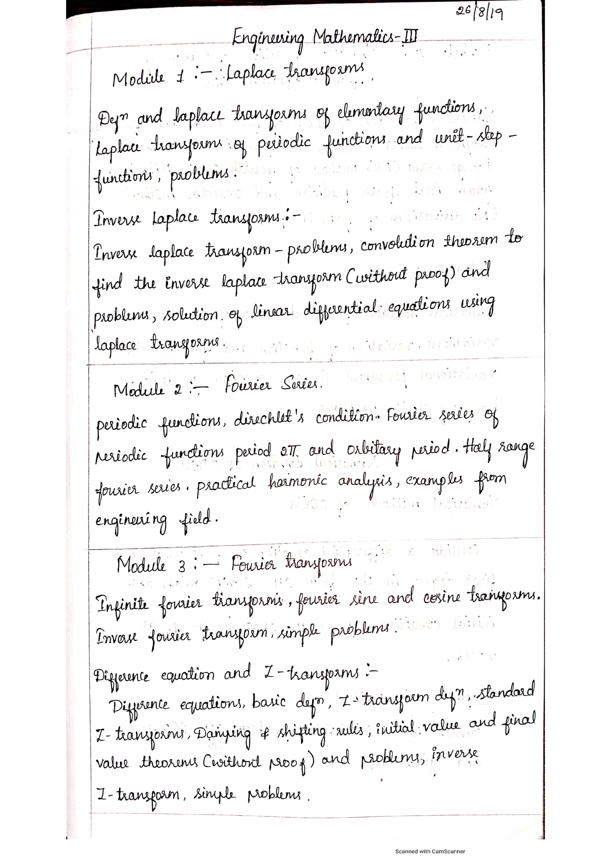 mathematics m coursework sem 3