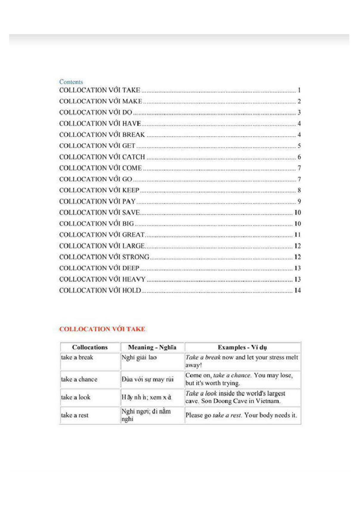 1000 Collocation QUEN THUỘC - tài liệu toeic - Studocu