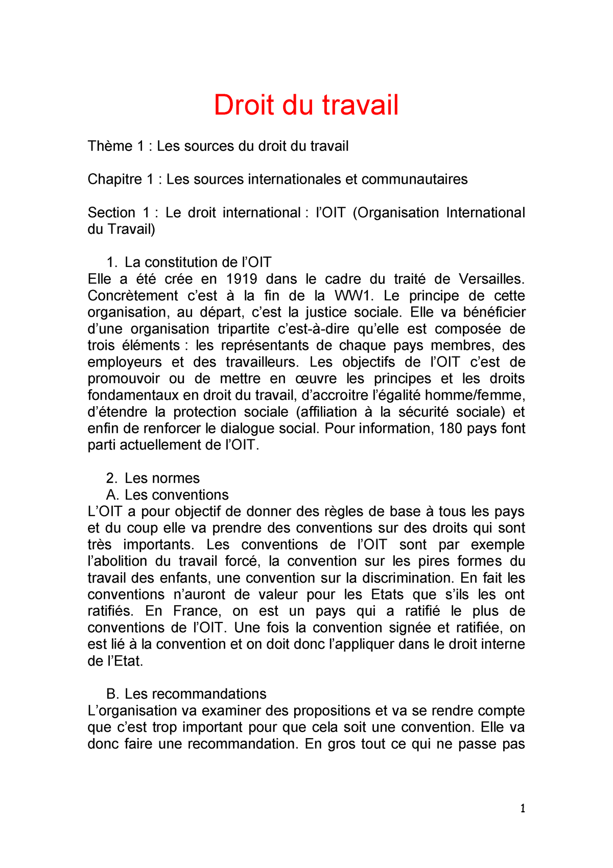 dissertation juridique droit du travail