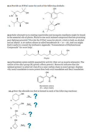 Chem Quiz 9 Exam 2 - Chem Quiz Of Alkene Mechanisms - Chem 221 Spring ...