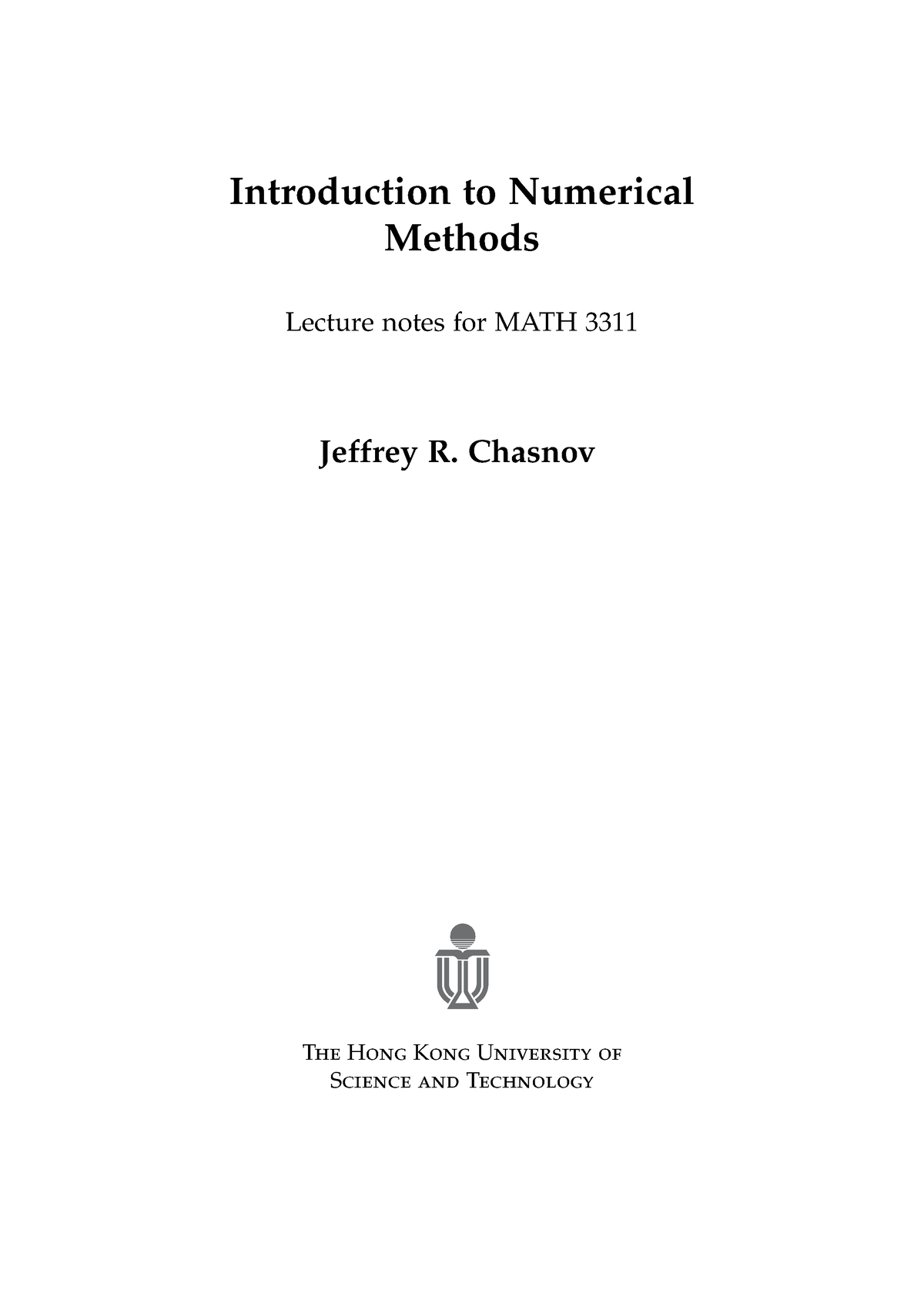 Numerical-methods - PETER MICHAEL - Introduction To Numerical Methods ...