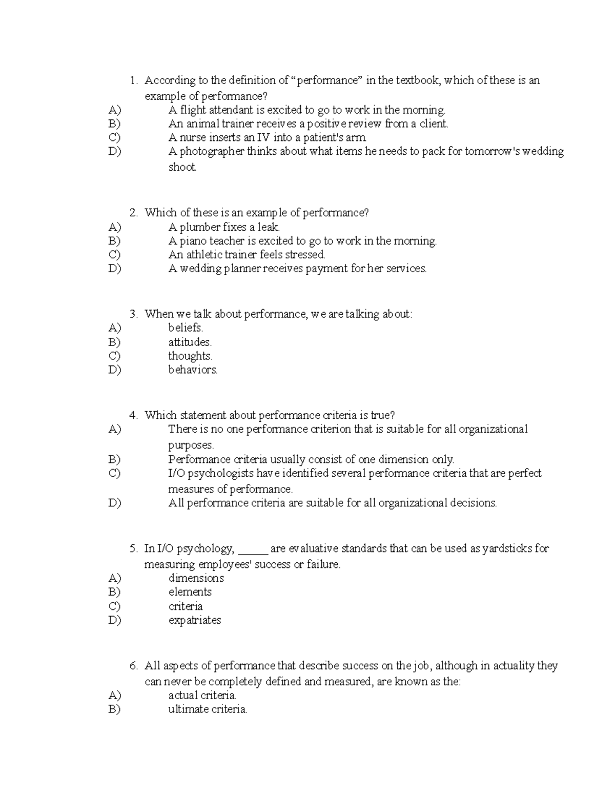 Chapter 4- Multiple Choice - According to the definition of ...