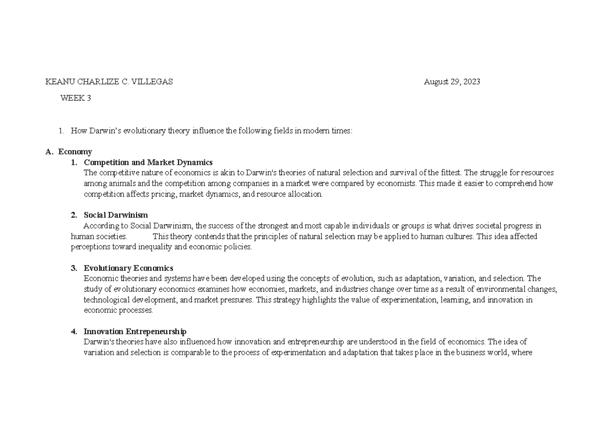 Comparative analysis of the sts in our daily life as a human living in ...