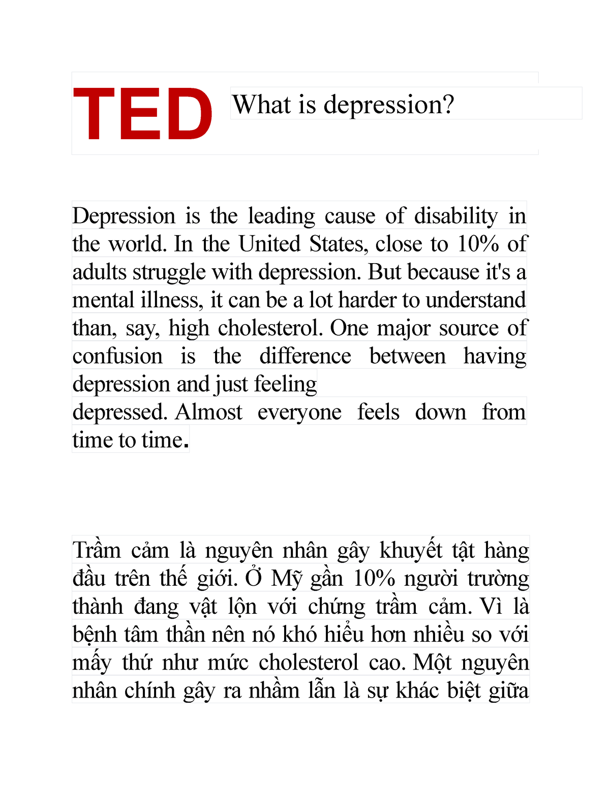 TED what is depression - ted speaking - TED Depression is the leading ...