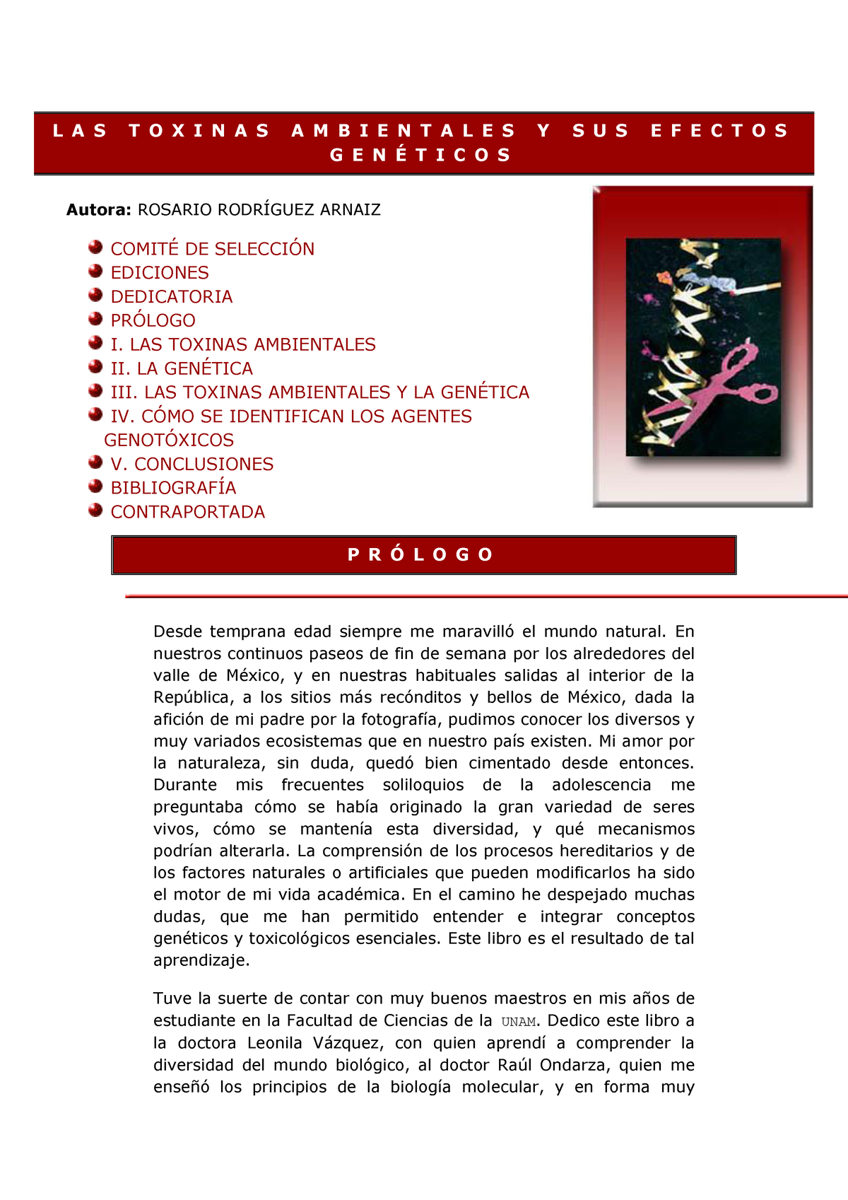 LAS Toxinas Ambientales Y SUS Efectos Genéticos - Desarrollo De ...