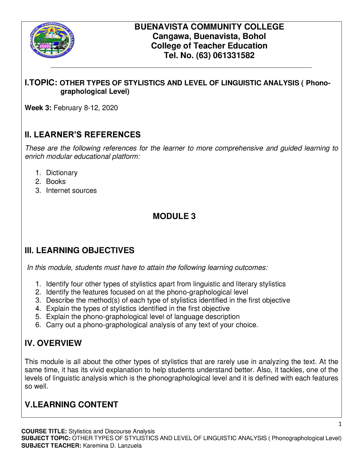 preliminary-module-3-of-stylistics-and-discourse-analysis-1-course