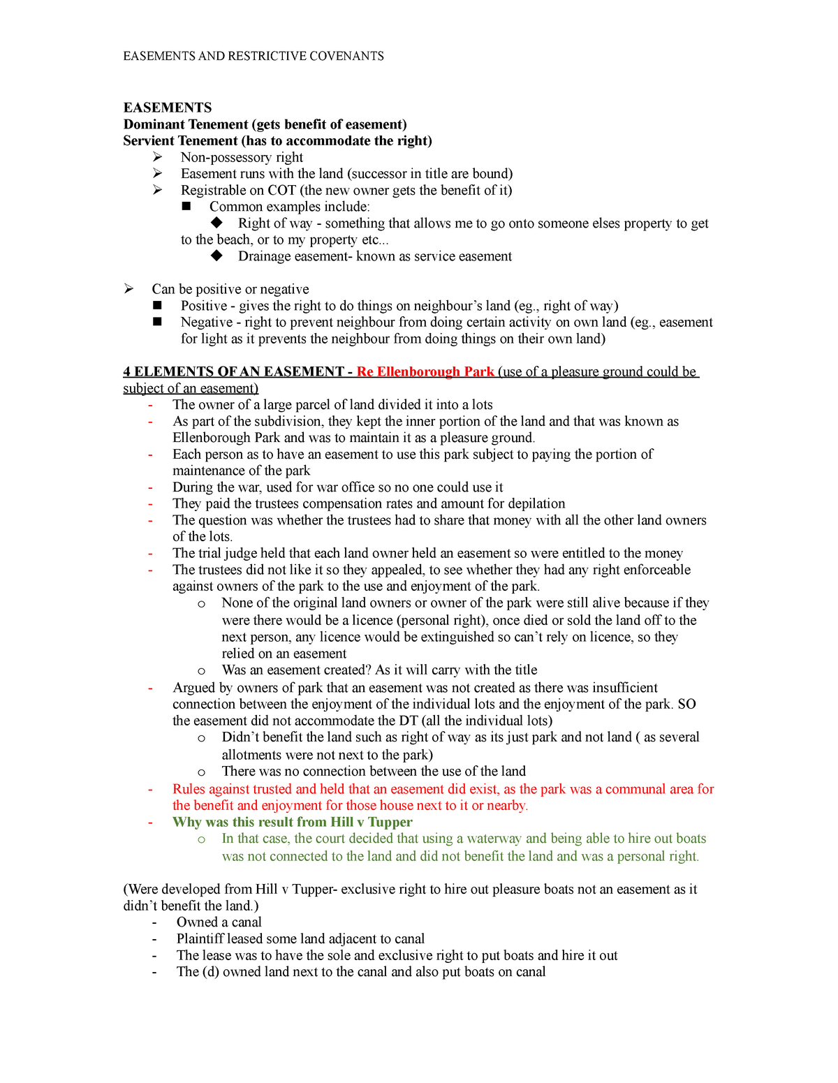 Examples Of Restrictive Covenants On Land