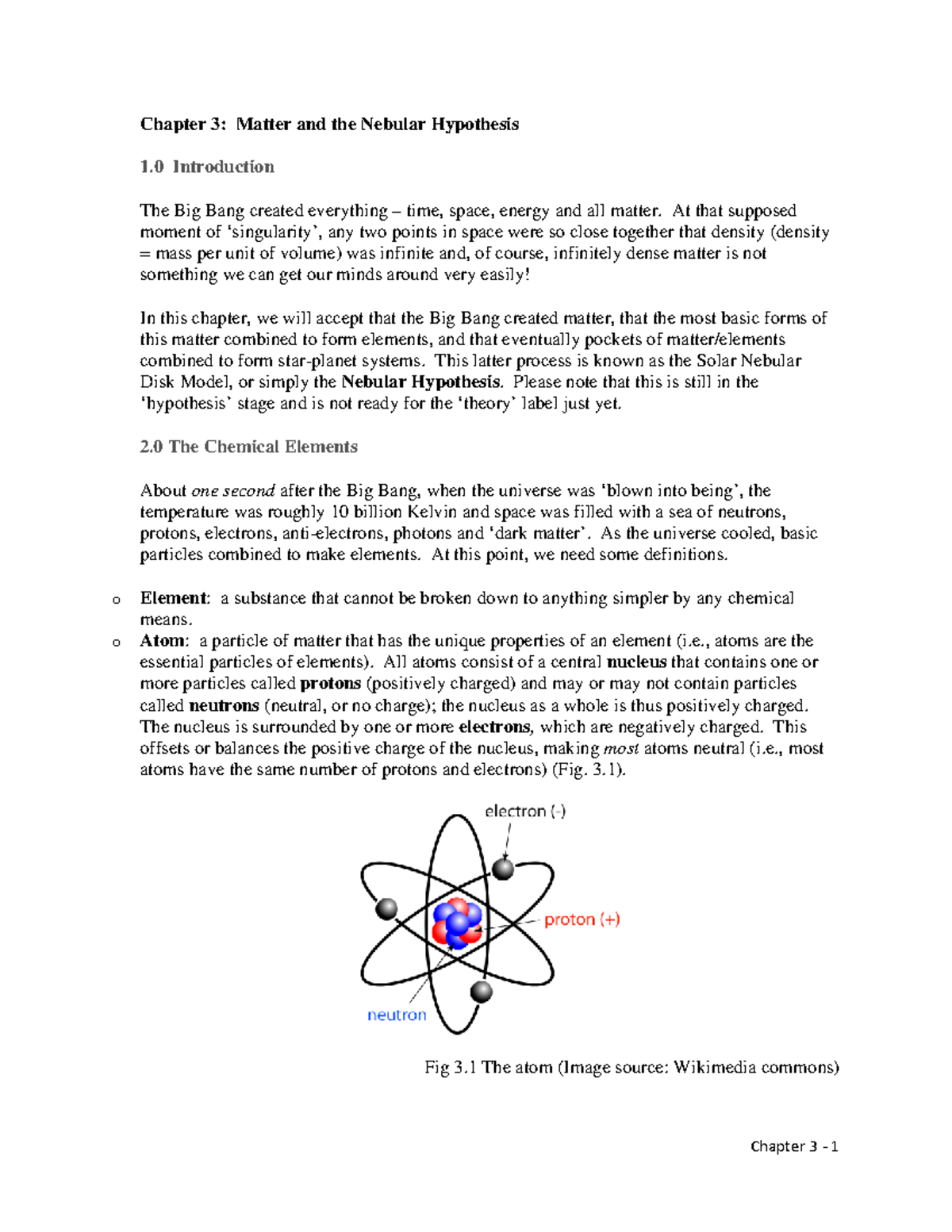 nebular hypothesis sentence example