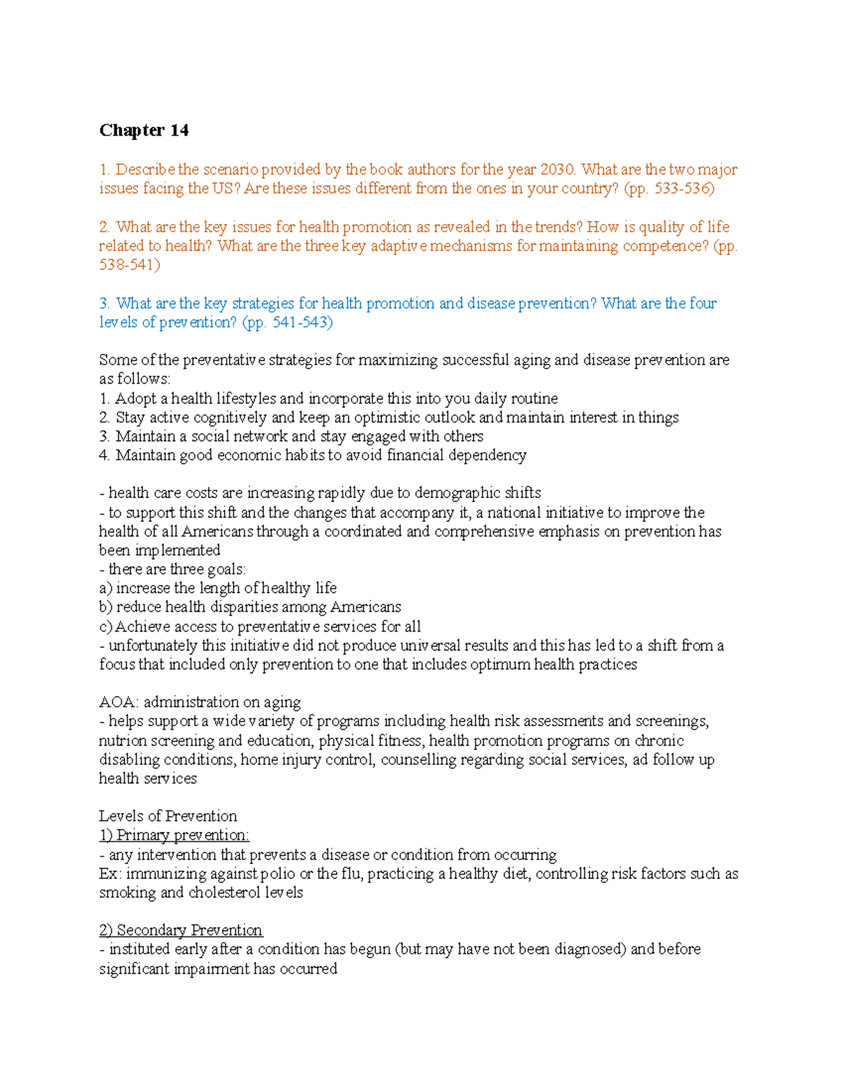 Chapter 14 - Lecture notes 14 - Chapter 14 1. Describe the scenario ...