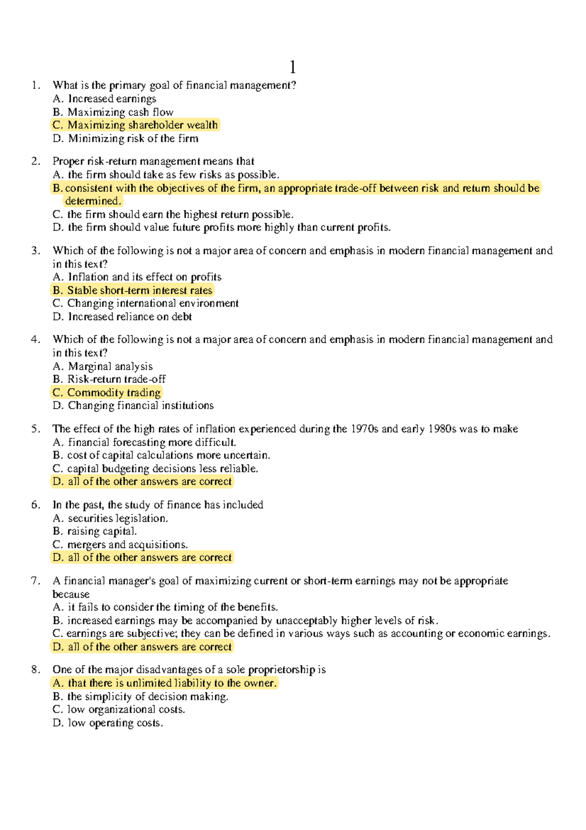 Chapter 1 Multiple Choice Full File At Testbankeasy 1 What Is The 