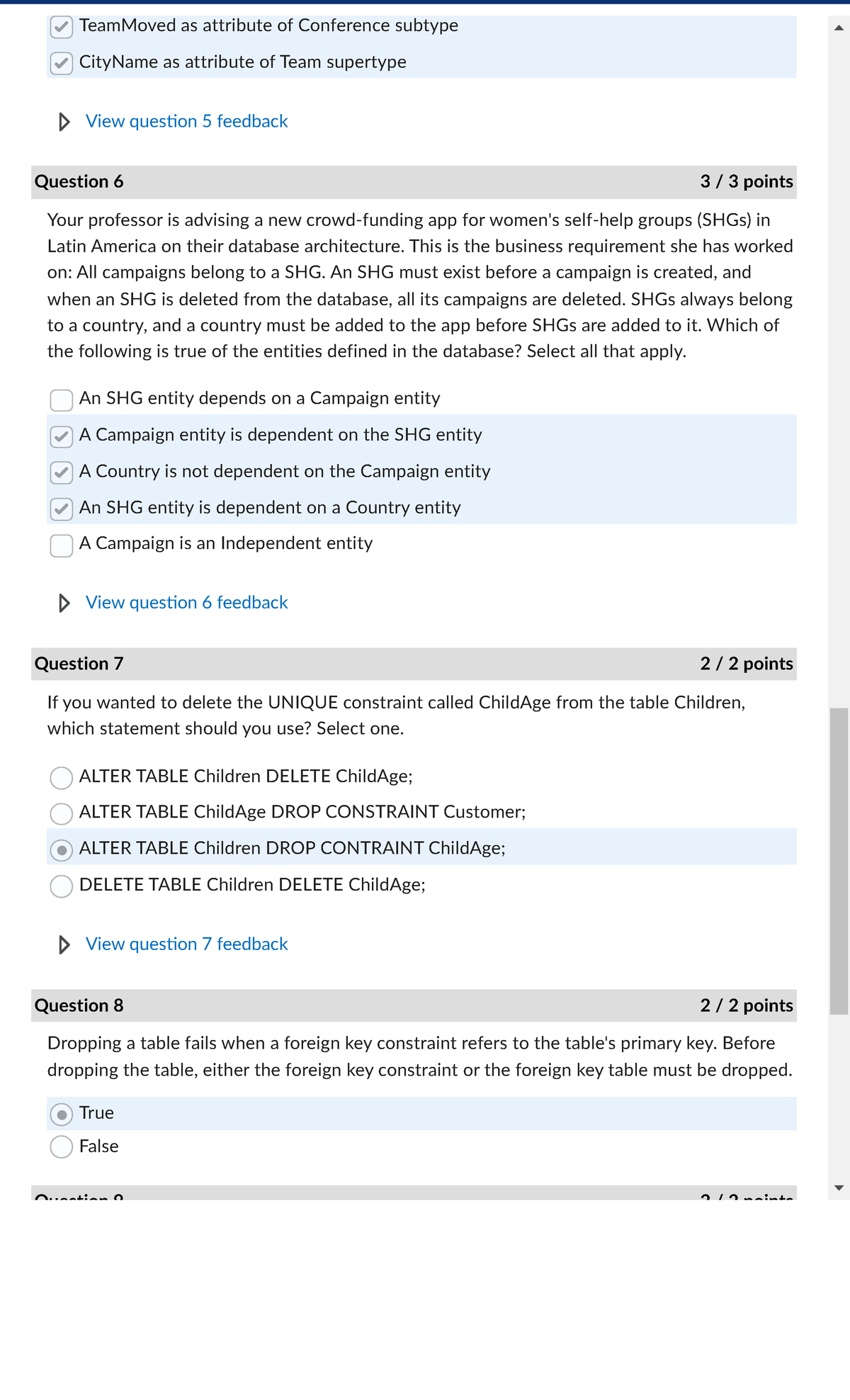 4-1 Quiz pg 2 - DAD-220-T4749 Intro to Struct Database Env 24EW4 6-8 ...