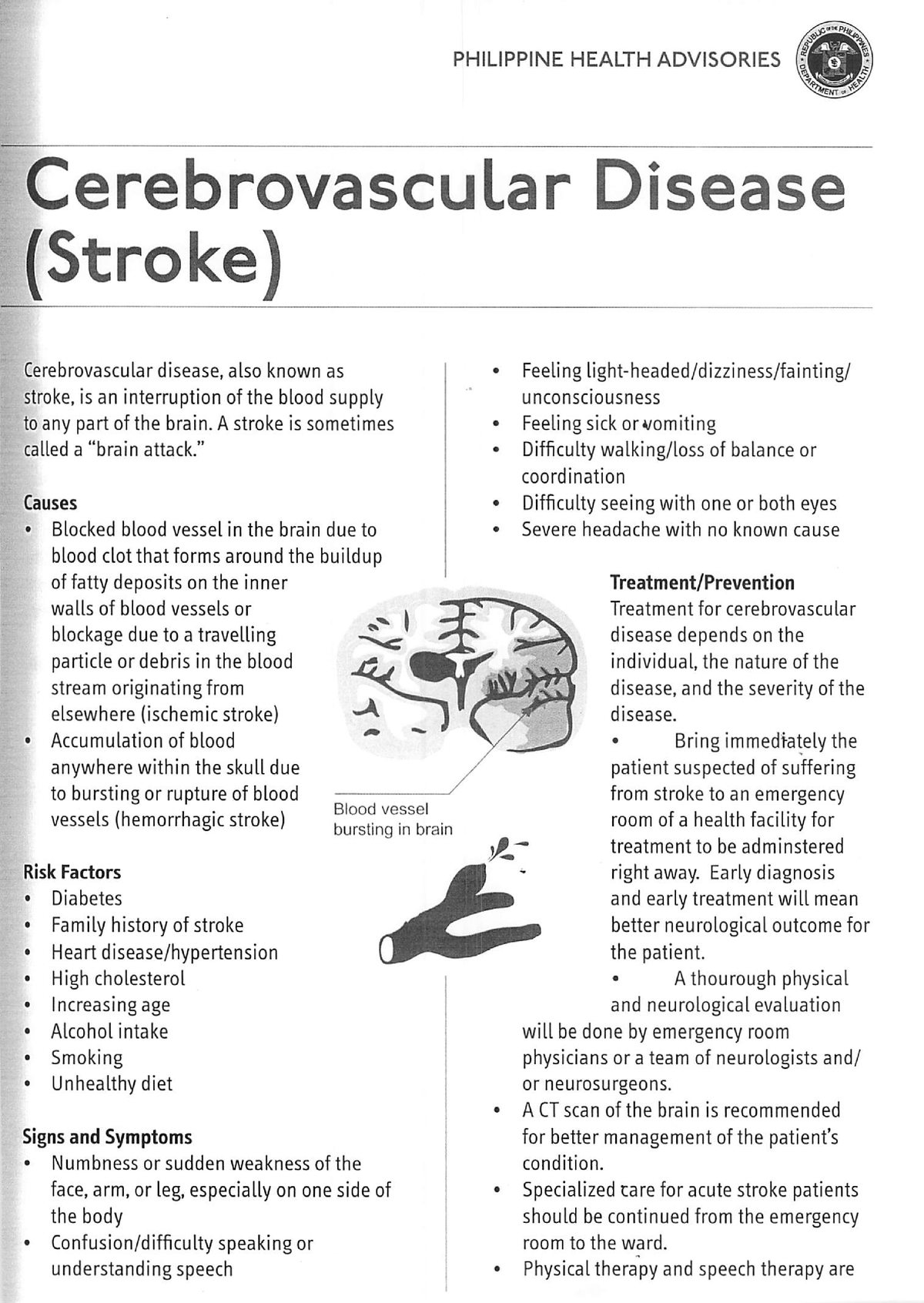 Cerebrovascular - ... - Fundamentals in nursing - Studocu