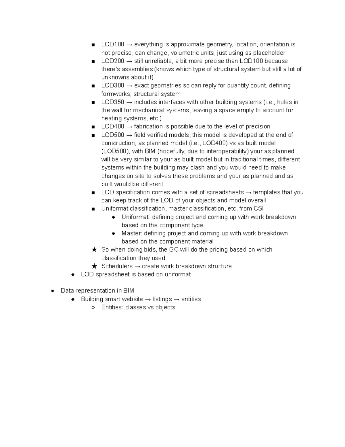 Final 7 - BIM BIO312 FALL2021 - LOD100 → everything is approximate ...