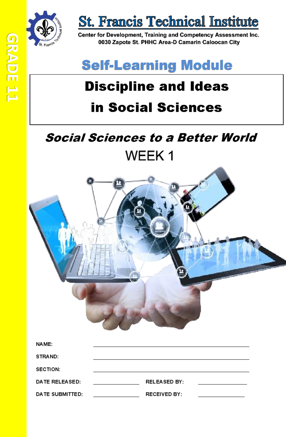 WEEK 1- Discipline AND Ideas IN Socialsciences - NAME: - Studocu