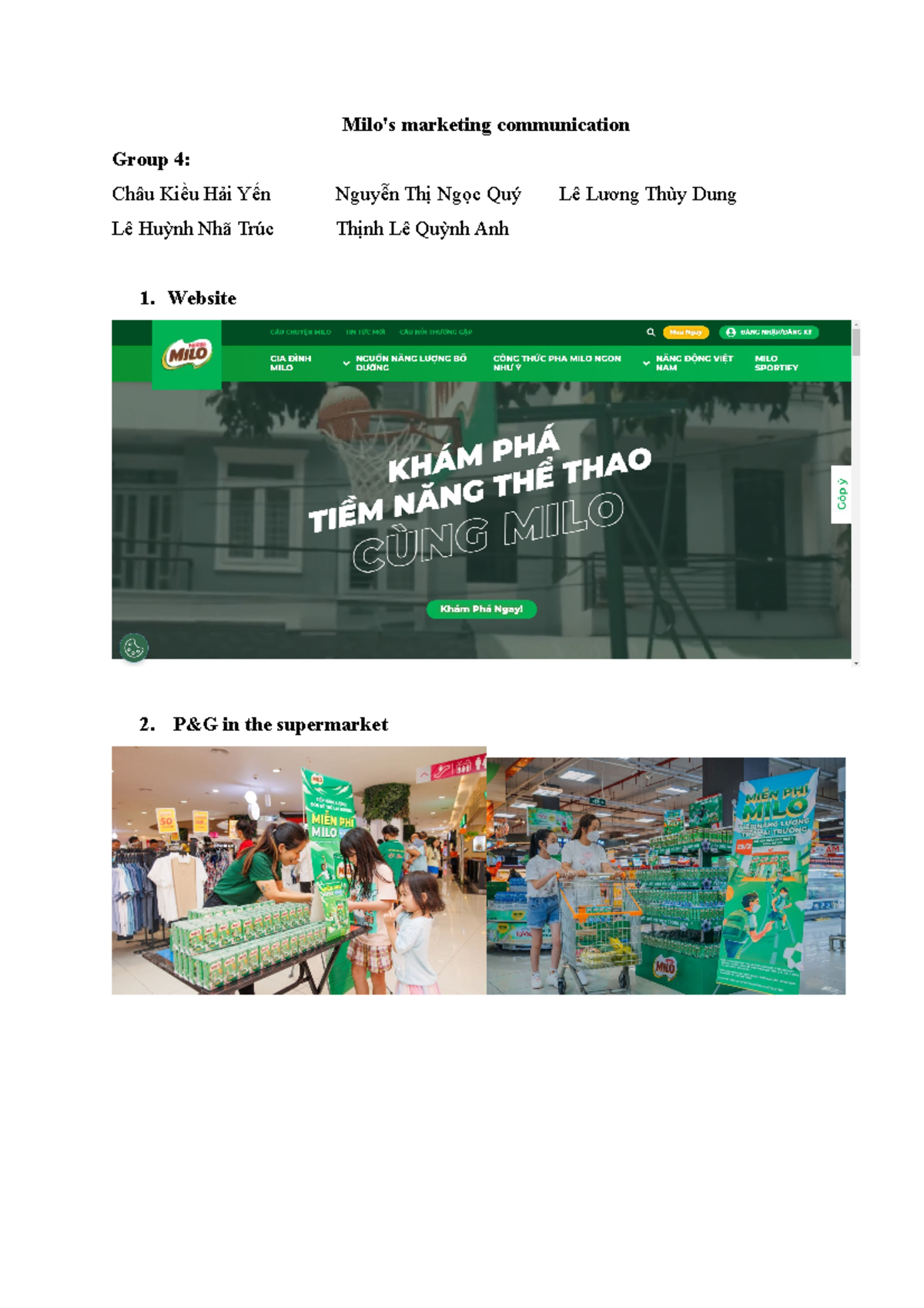 L19 Group 4 - Milo's marketing communication - Milo's marketing ...