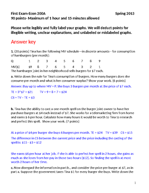 ECON 200 Final Exam Study Guide Autosaved - ECON 200 Final Exam Study ...