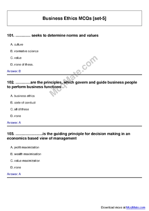 Production and Operations Management Solved MCQs [set-1] Mcq Mate.com ...