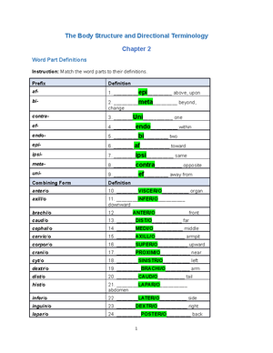 AHP105 Wk4 Assignment - Class Work - Gastrointestinal System Chapter 5 ...