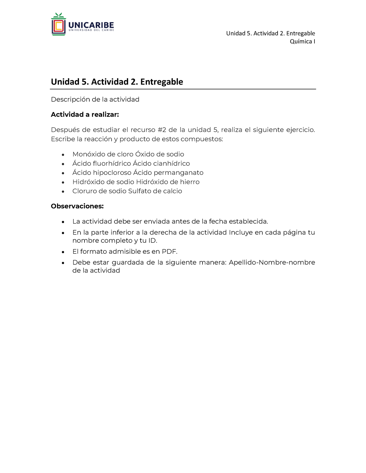 Unidad 5. Actividad 2. Entregable - Unidad 5. Actividad 2. Entregable ...