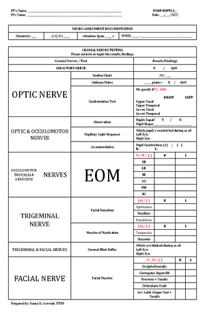 Exam 12 July 2016, questions and answers - Neurology Questions and ...