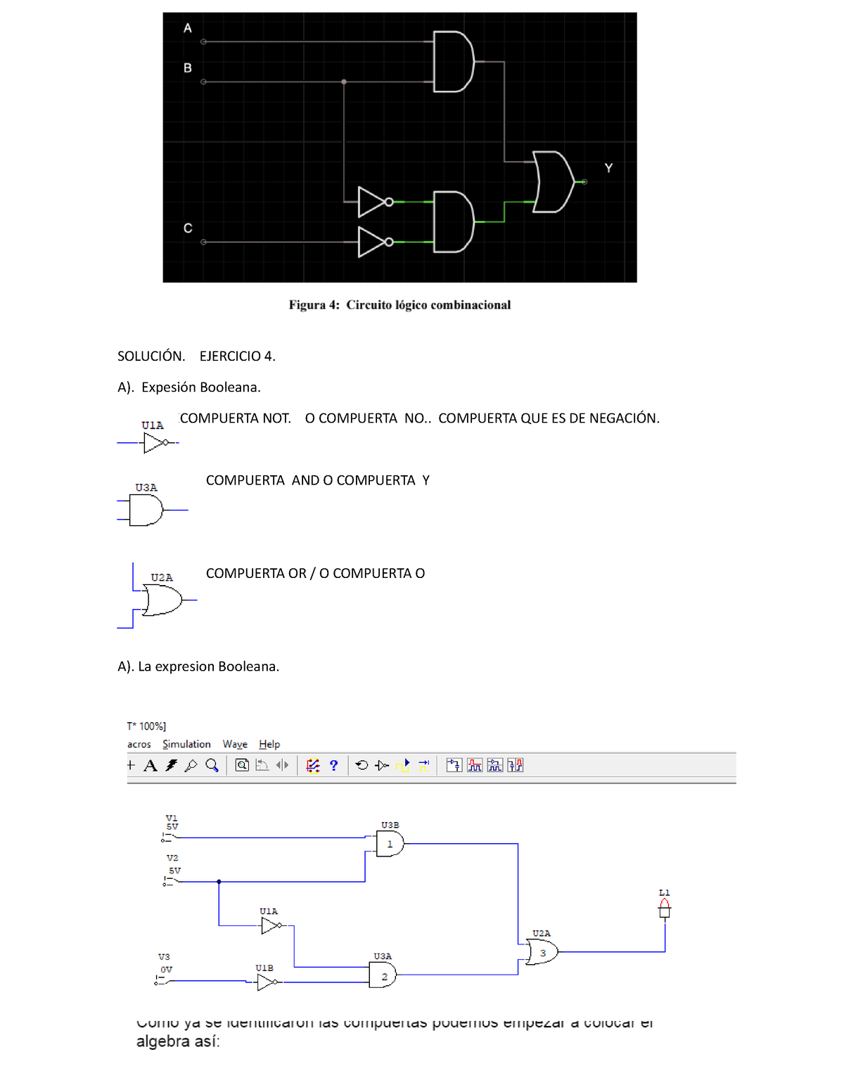 Ejercicio 3 – Simplificación De Circuitos Lógicos - SOLUCIÓN. EJERCICIO ...