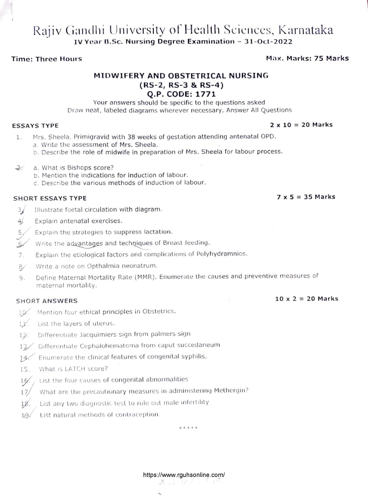 rajiv gandhi university thesis topics in obg nursing