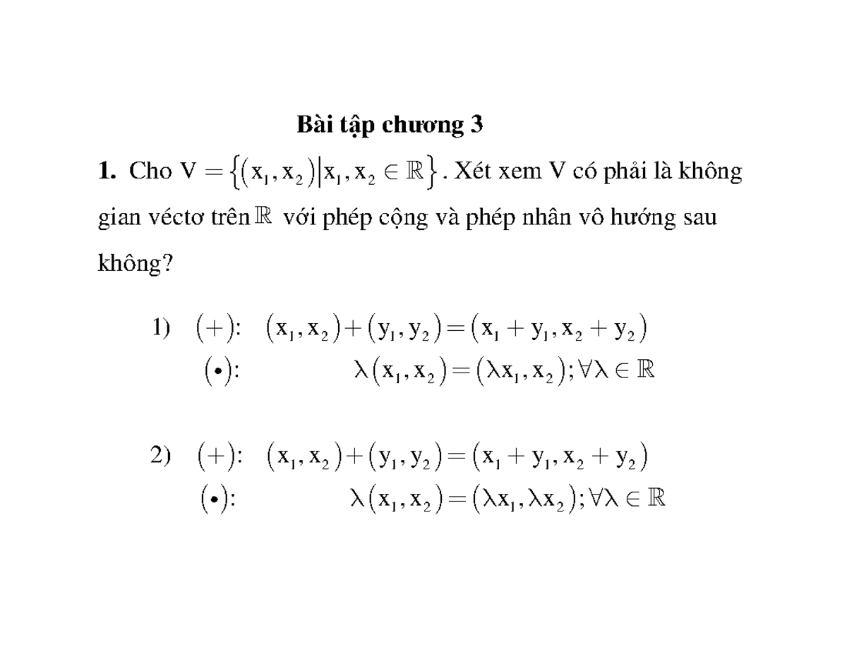 [123doc] - Bai-tap-khong-gian-vector-dai-so-tuyen-tinh - Bài T¿p Ch±¡ng ...