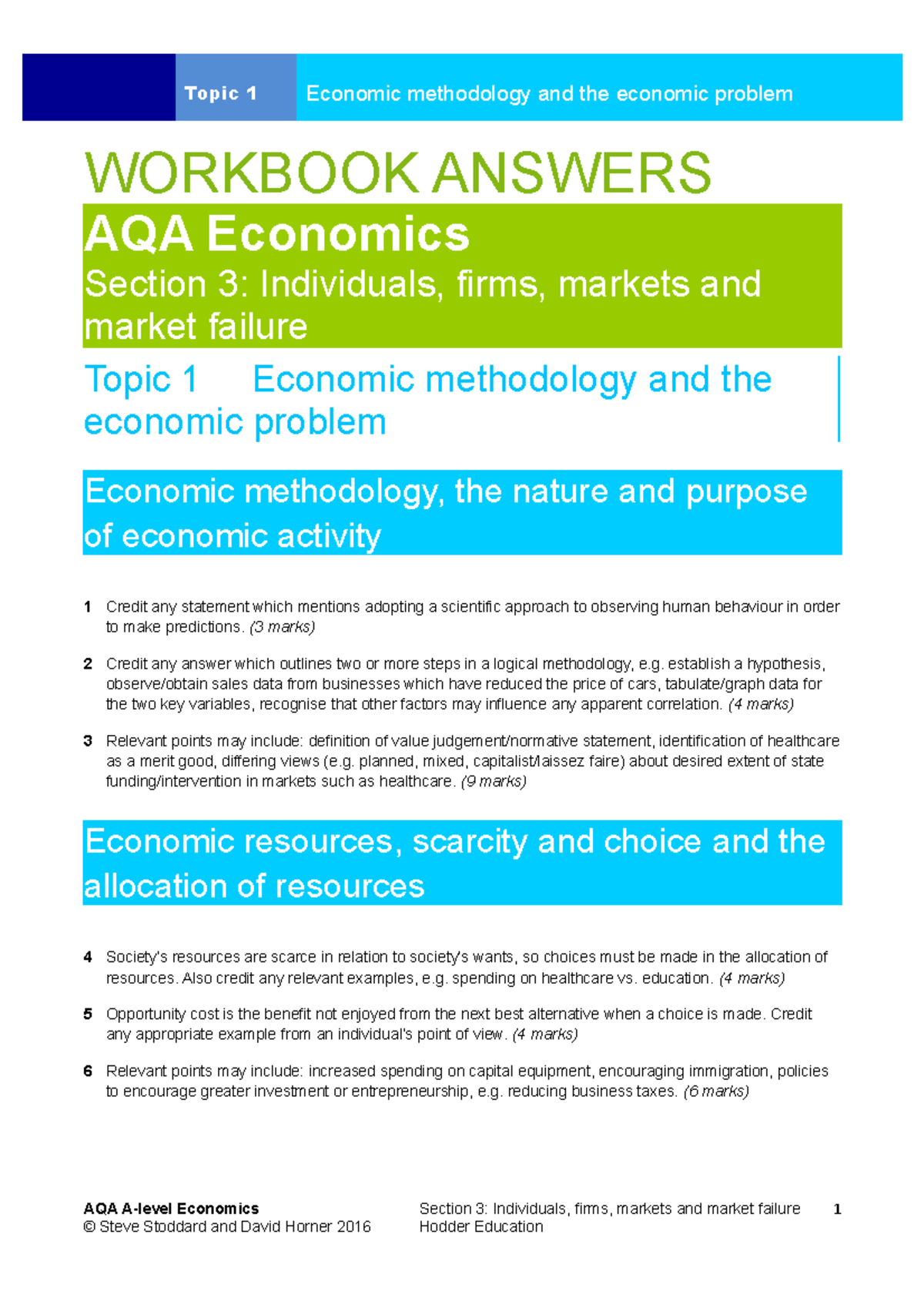 economics assignment sqa