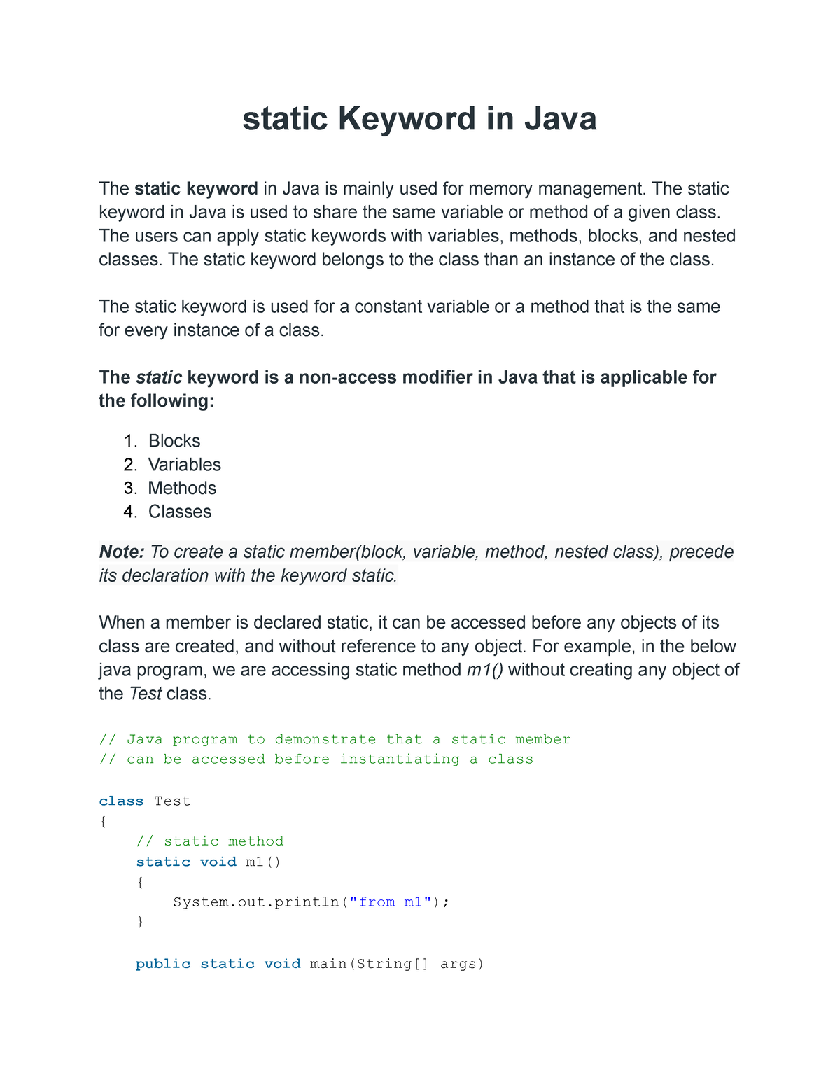 static-keyword-in-java-the-static-keyword-in-java-is-used-to-share