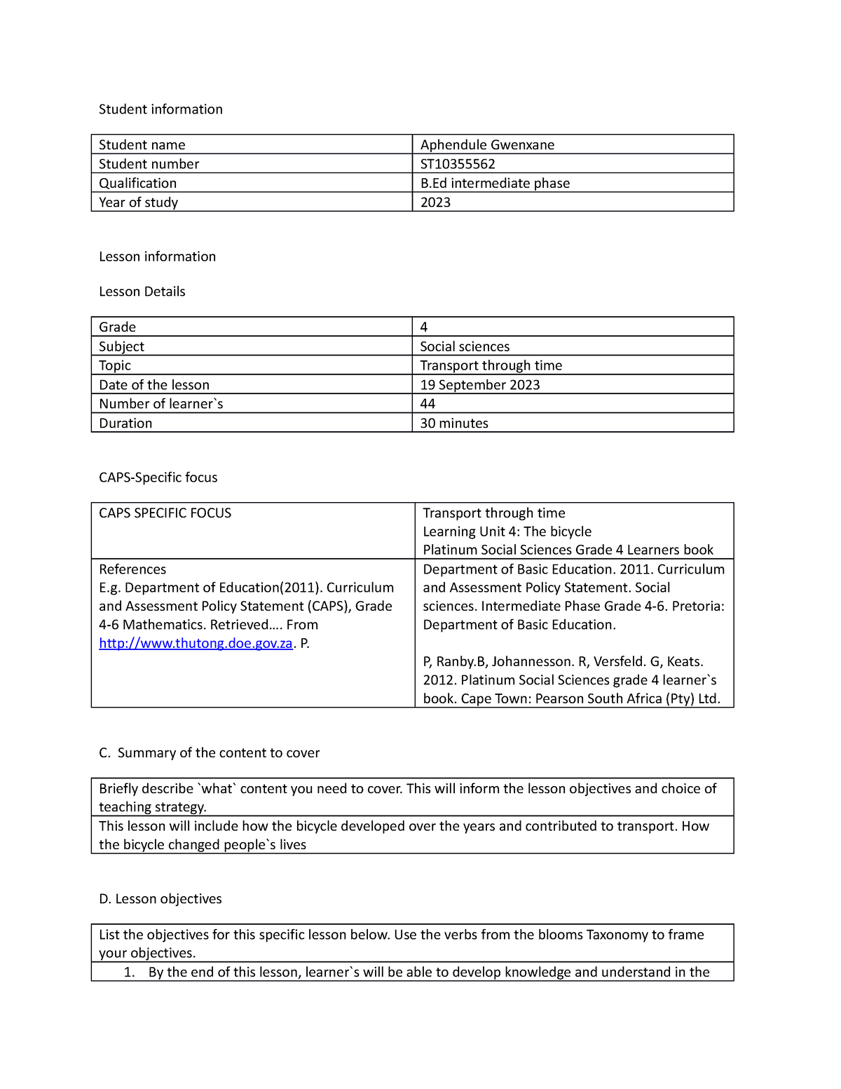 social-science-grade-4-lesson-plan-history-student-information