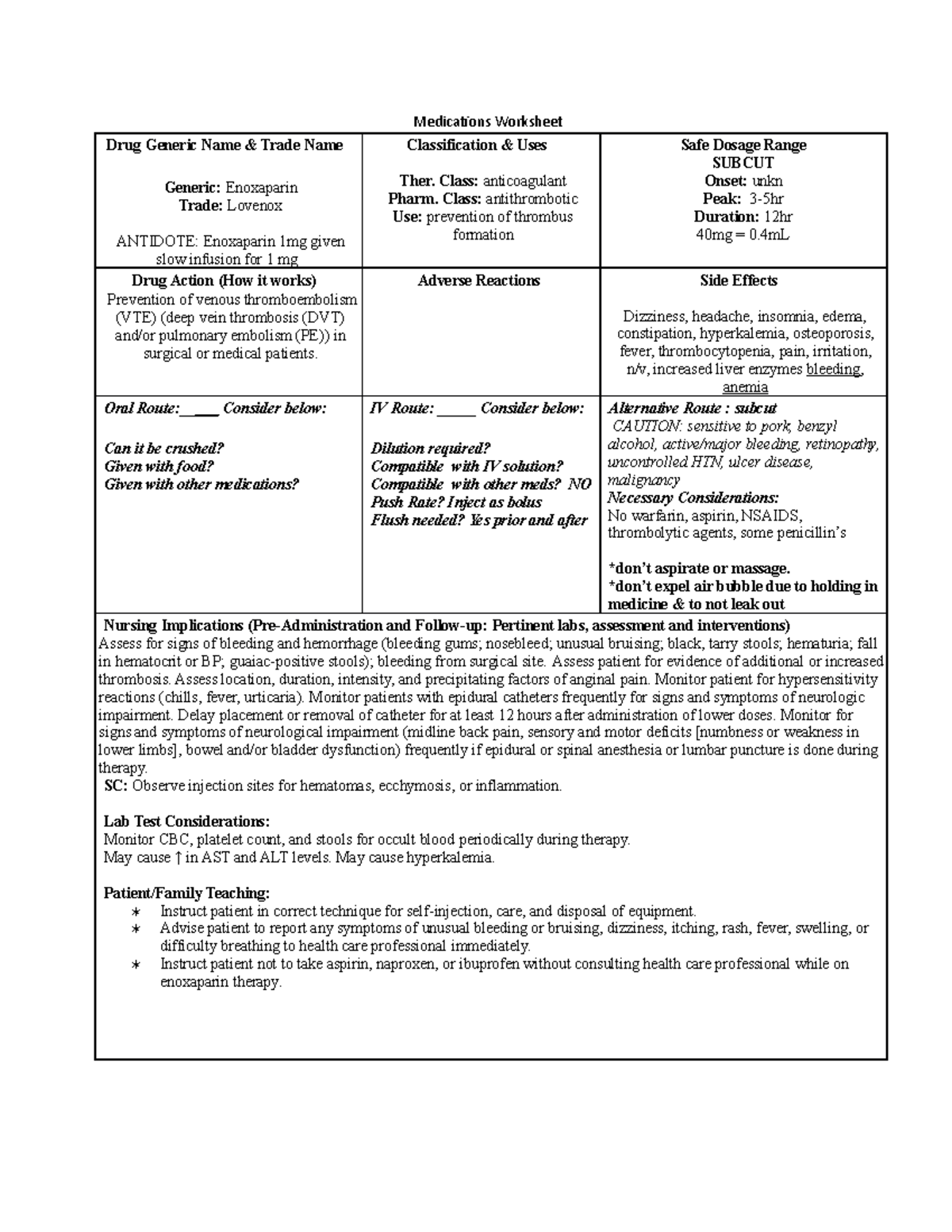 lovenox-medications-worksheet-drug-generic-name-trade-name-generic