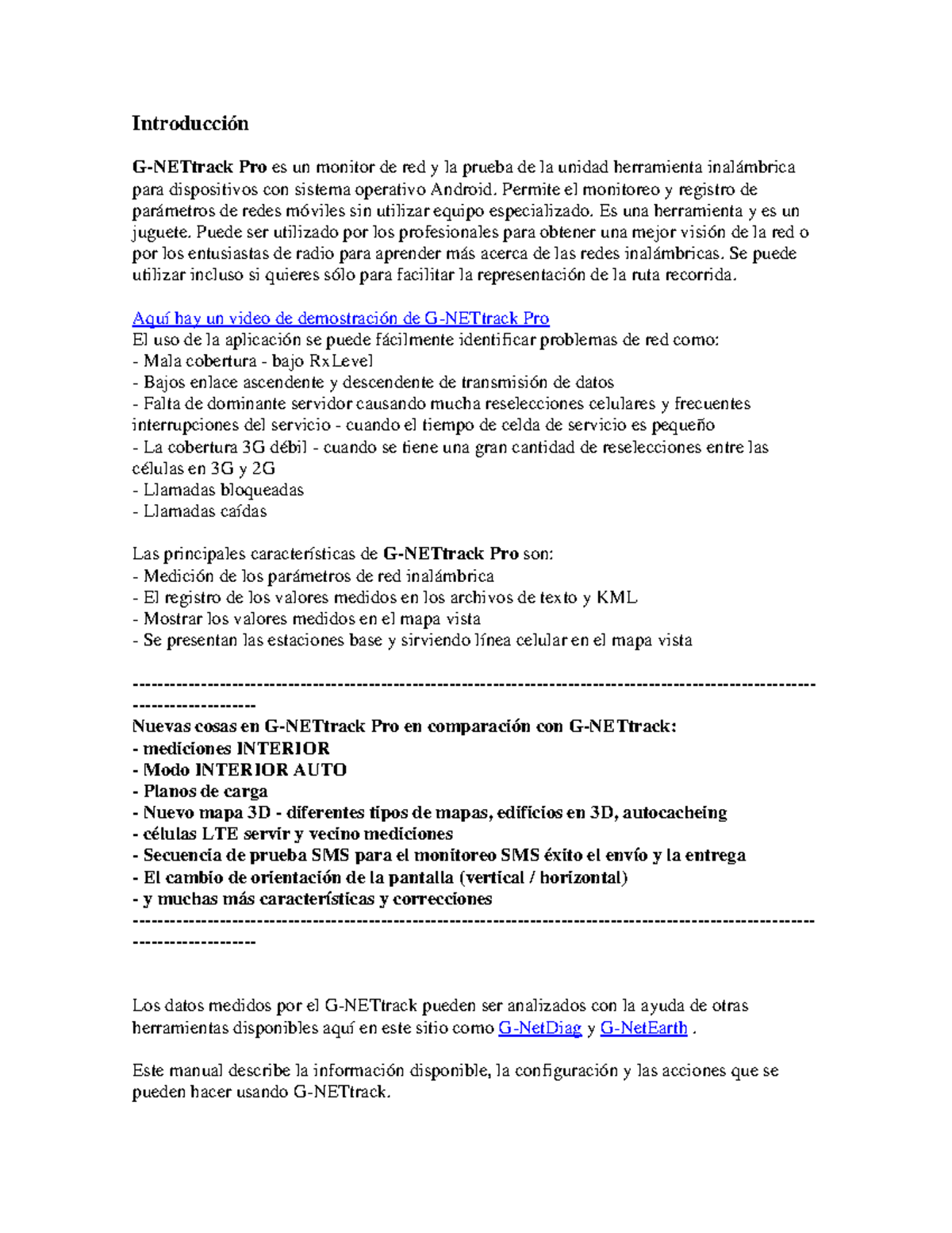 Pdfcoffee.com g-net-track-7-pdf-free - Introducción G-NETtrack Pro es ...