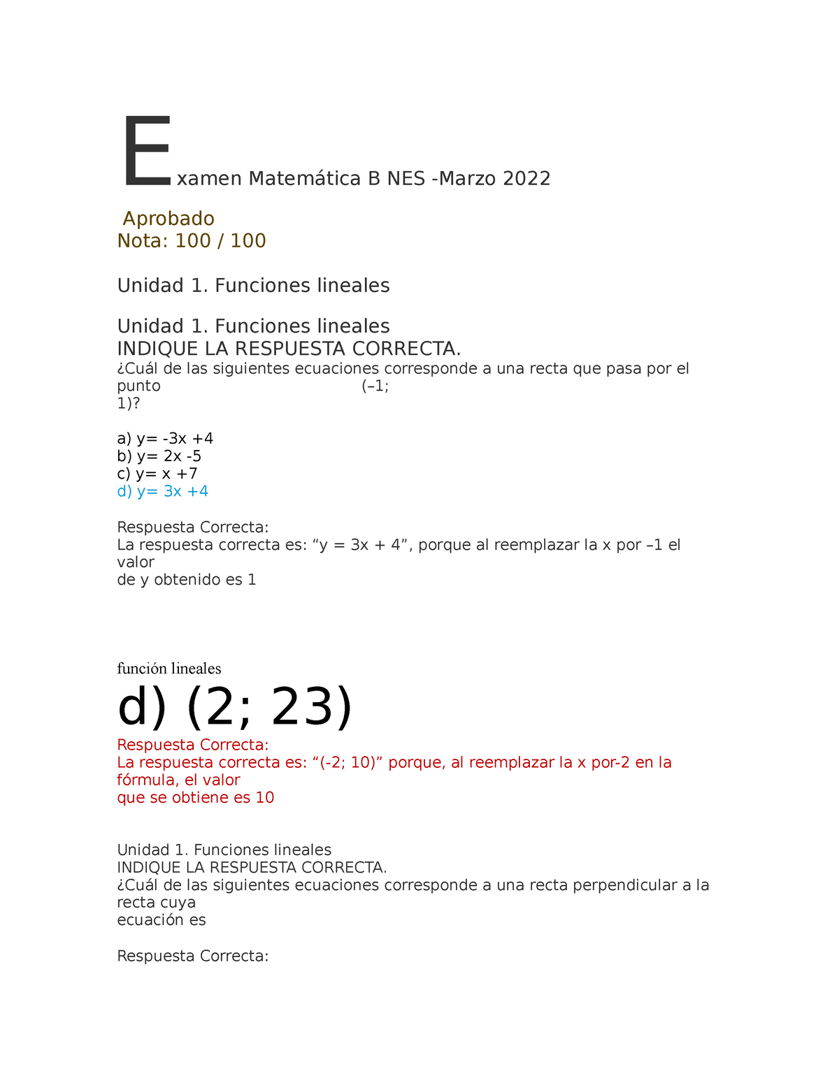 Examen Matemática B NES - Examen Matemática B NES -Marzo 2022 Aprobado ...